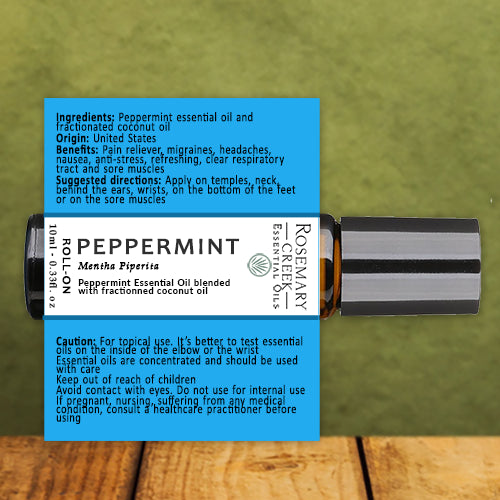 Peppermint essential oil Roll On
